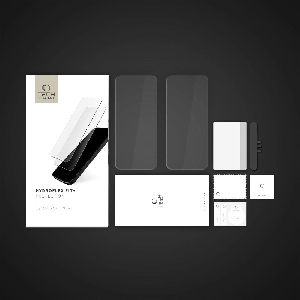 Kryt Tech-Protect Hydroflex Fit+ Xiaomi Redmi Note 14 Pro 5G / 14 Pro+ Plus 5G / Poco X7 5G Clear [2 PACK]