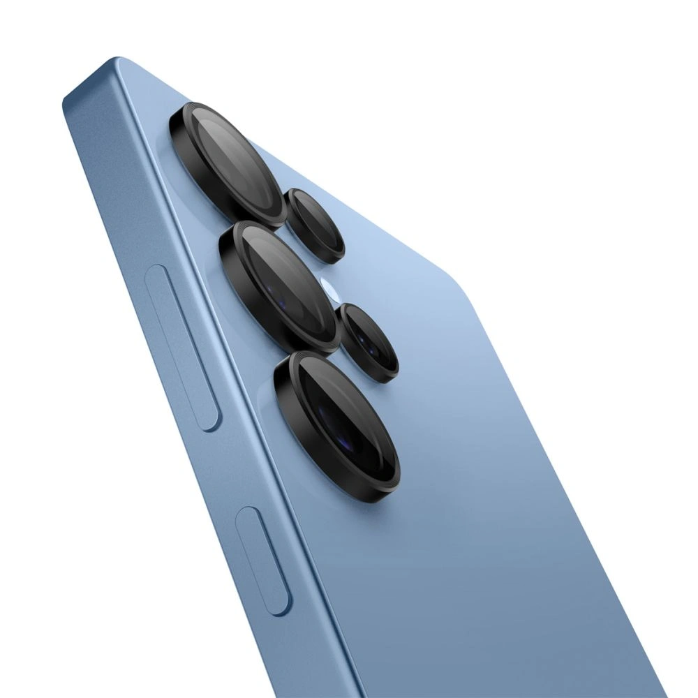 Kryt Spigen Optik Pro HD Glas.tr ez Fit Camera Protector Galaxy S25 Ultra Black [2 PACK]