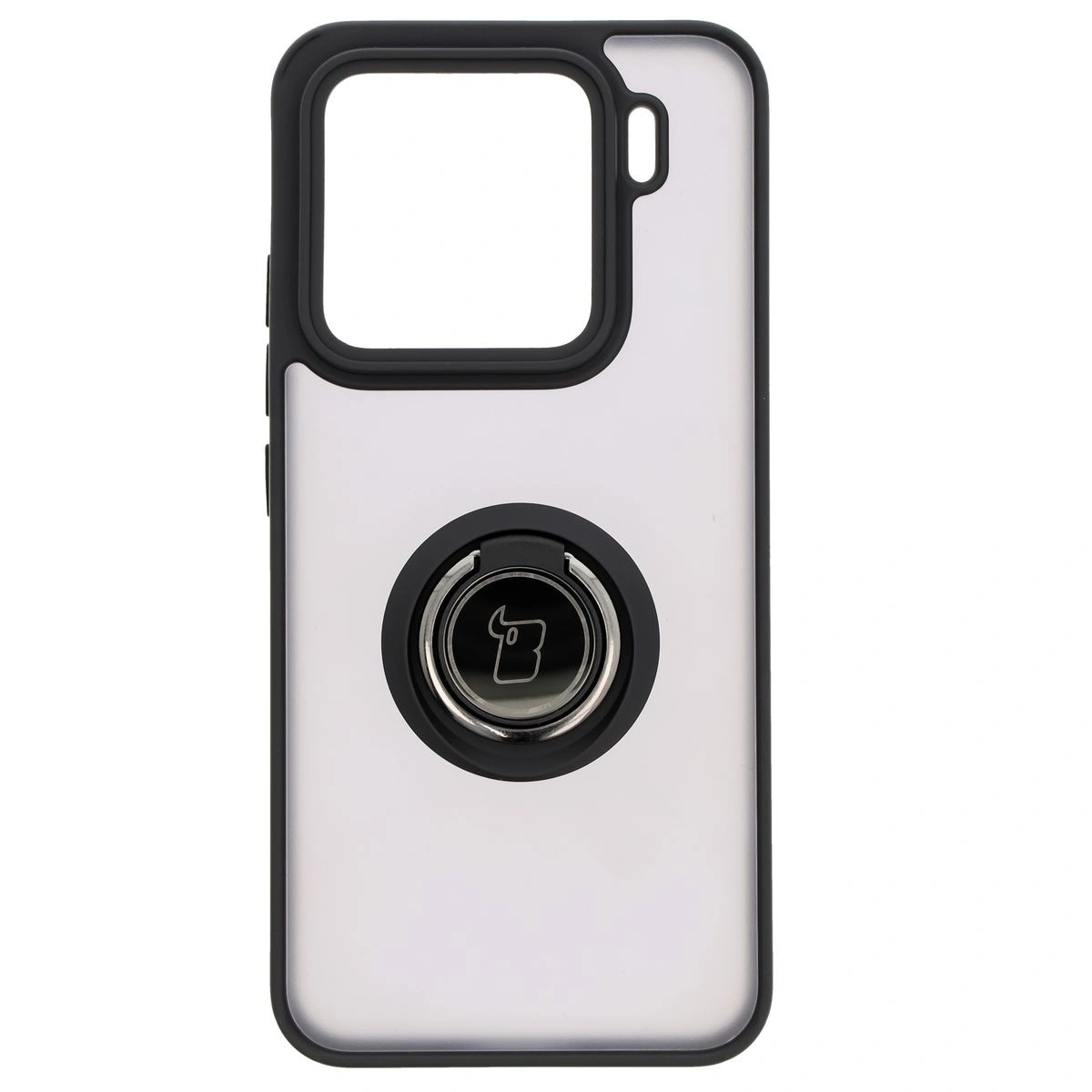 Kryt Bizon Case Hybrid Ring Xiaomi 15 smoky with a black frame