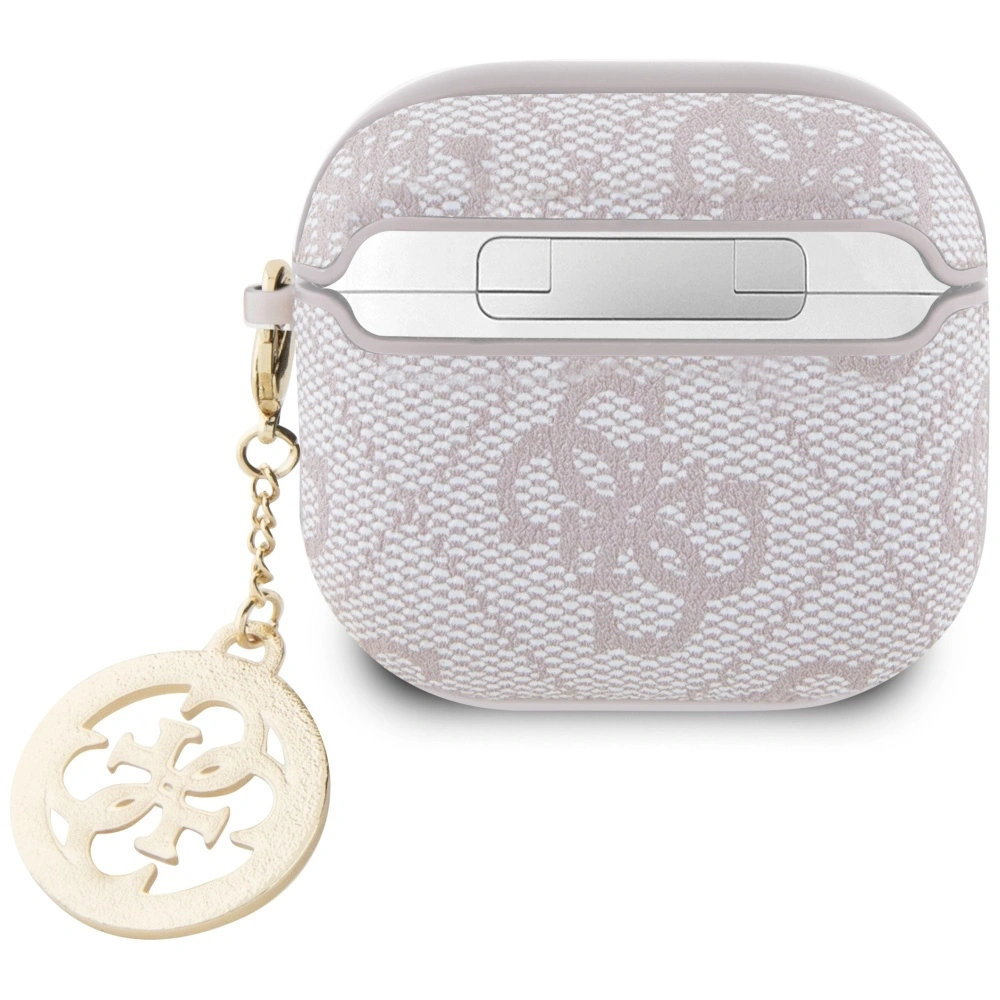 Kryt Guess 4G Strass Charm Apple AirPods 4 pink