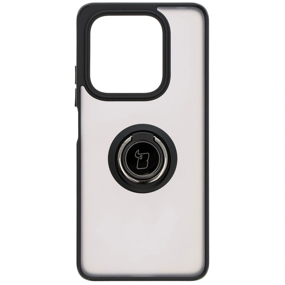 Kryt Bizon Case Hybrid Ring Xiaomi Redmi Note 14 5G smoky with a black frame