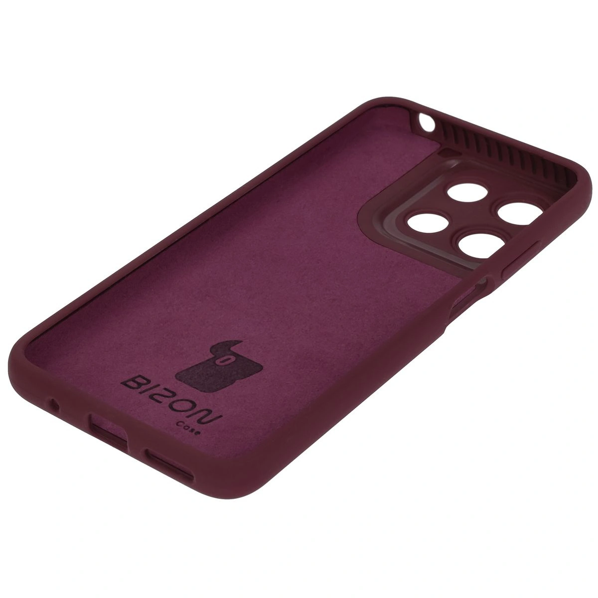 Kryt Bizon Soft Case Motorola Moto G15 / G15 Power dark purple