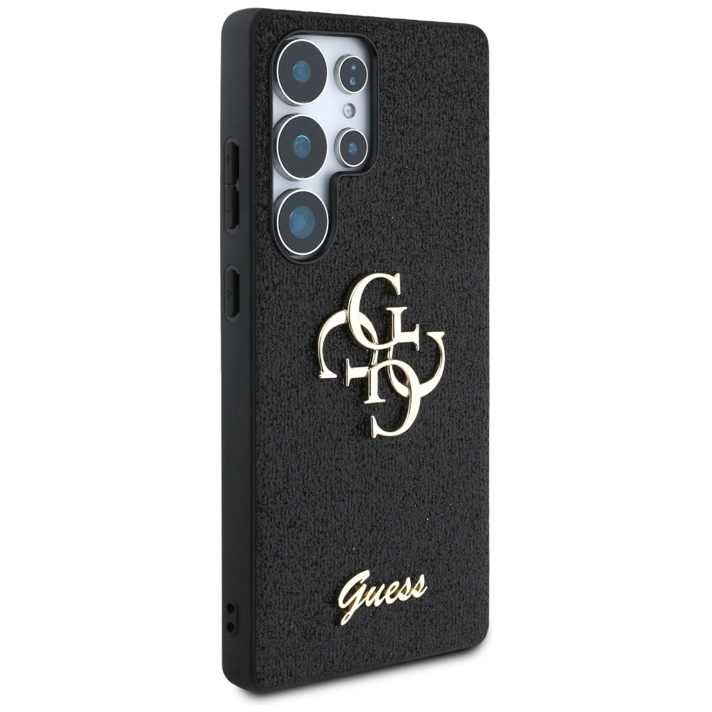 Kryt Guess Fixed Glitter Big 4G Metal Logo Samsung Galaxy S25 Ultra black