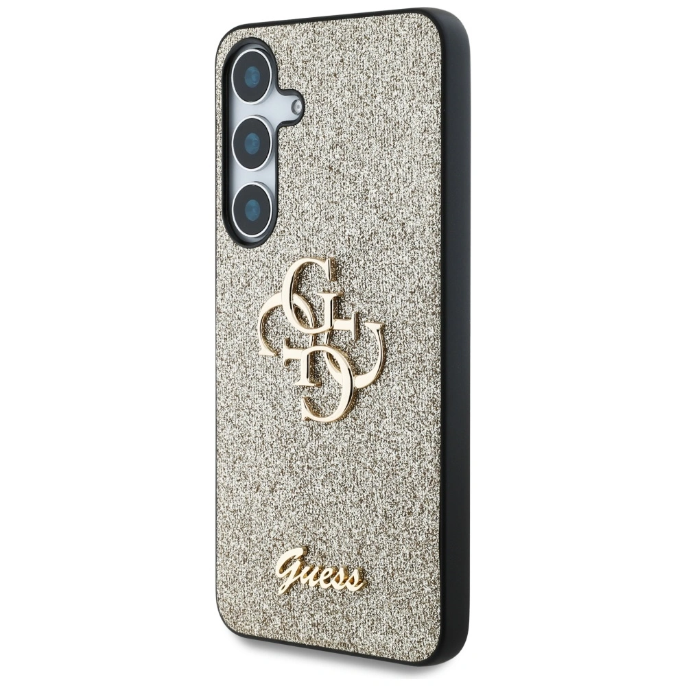 Kryt Guess Fixed Glitter Big 4G Metal Logo Samsung Galaxy S25 gold