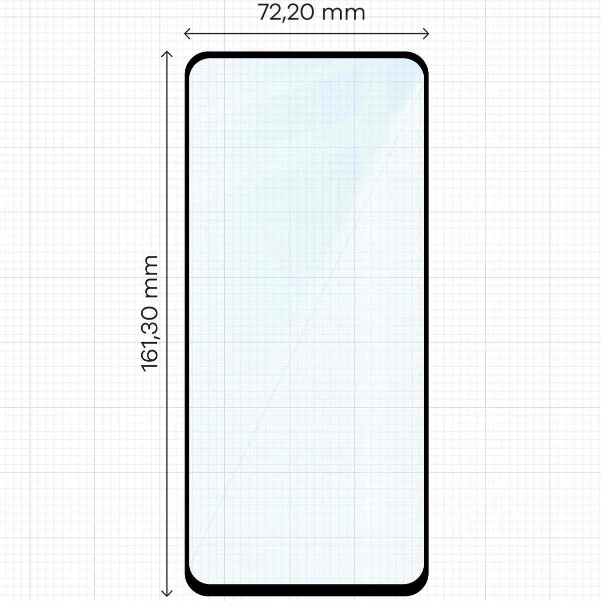 Ochranné sklo Bizon Glass Edge 2 Motorola Moto G15 / G15 Power / G05 / E15 black frame