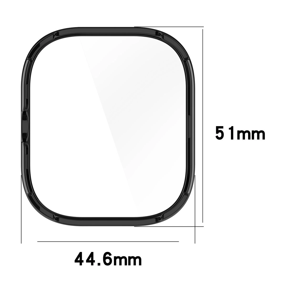 Kryt Bizon Case+Glass Watch Xiaomi Redmi Watch 5 black