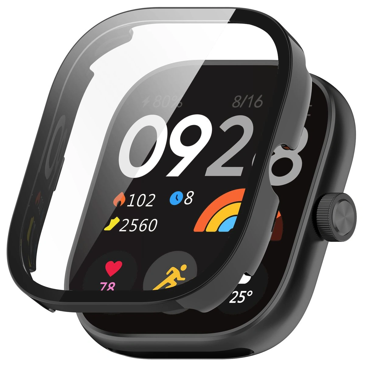 Kryt Bizon Case+Glass Watch Xiaomi Redmi Watch 5 black