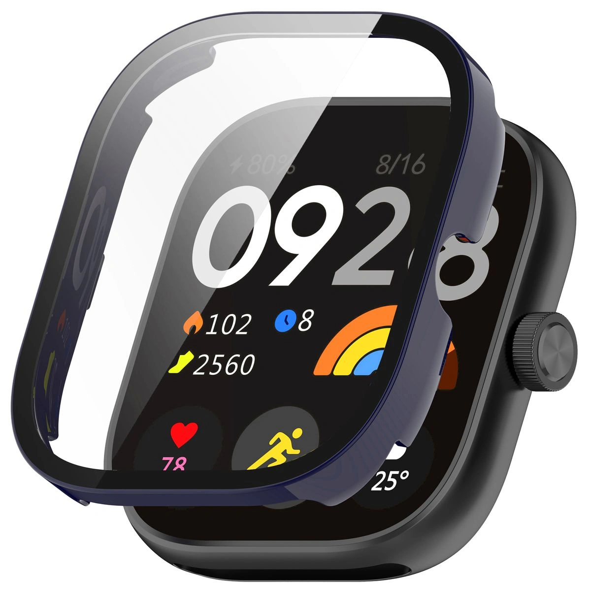 Kryt Bizon Case+Glass Watch Xiaomi Redmi Watch 5 blue