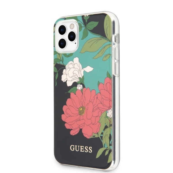 Kryt Guess GUHCN65IMLFL01 Apple iPhone 11 Pro Max black N°1 Flower Collection