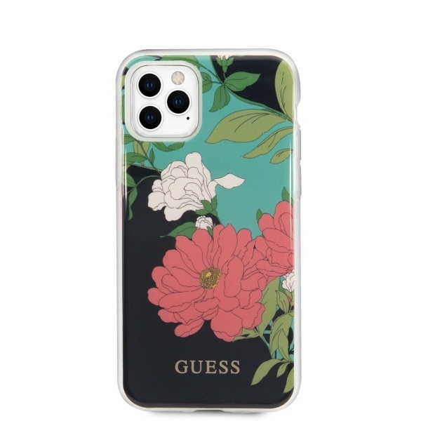 Kryt Guess GUHCN65IMLFL01 Apple iPhone 11 Pro Max black N°1 Flower Collection