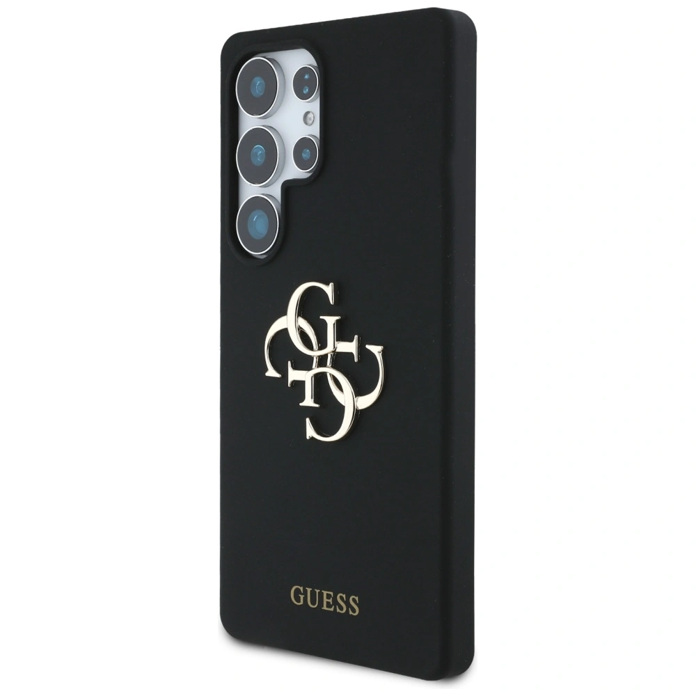 Kryt Guess Silicone Big 4G Logo Bottom Script Samsung Galaxy S25 Ultra black