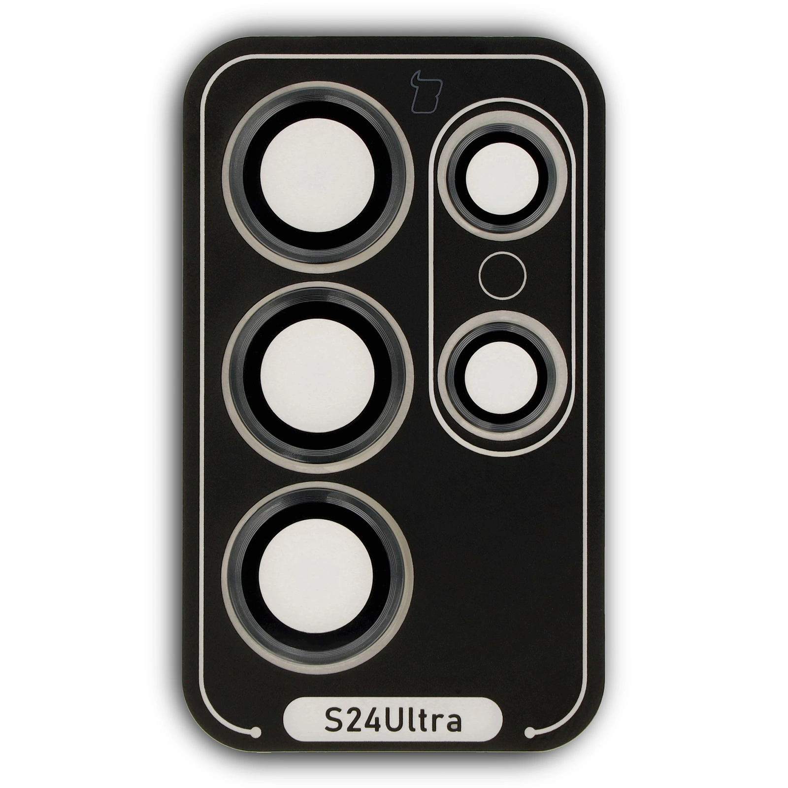 Ochranné sklo Bizon Glass Snap Lens Samsung Galaxy S24 Ultra black