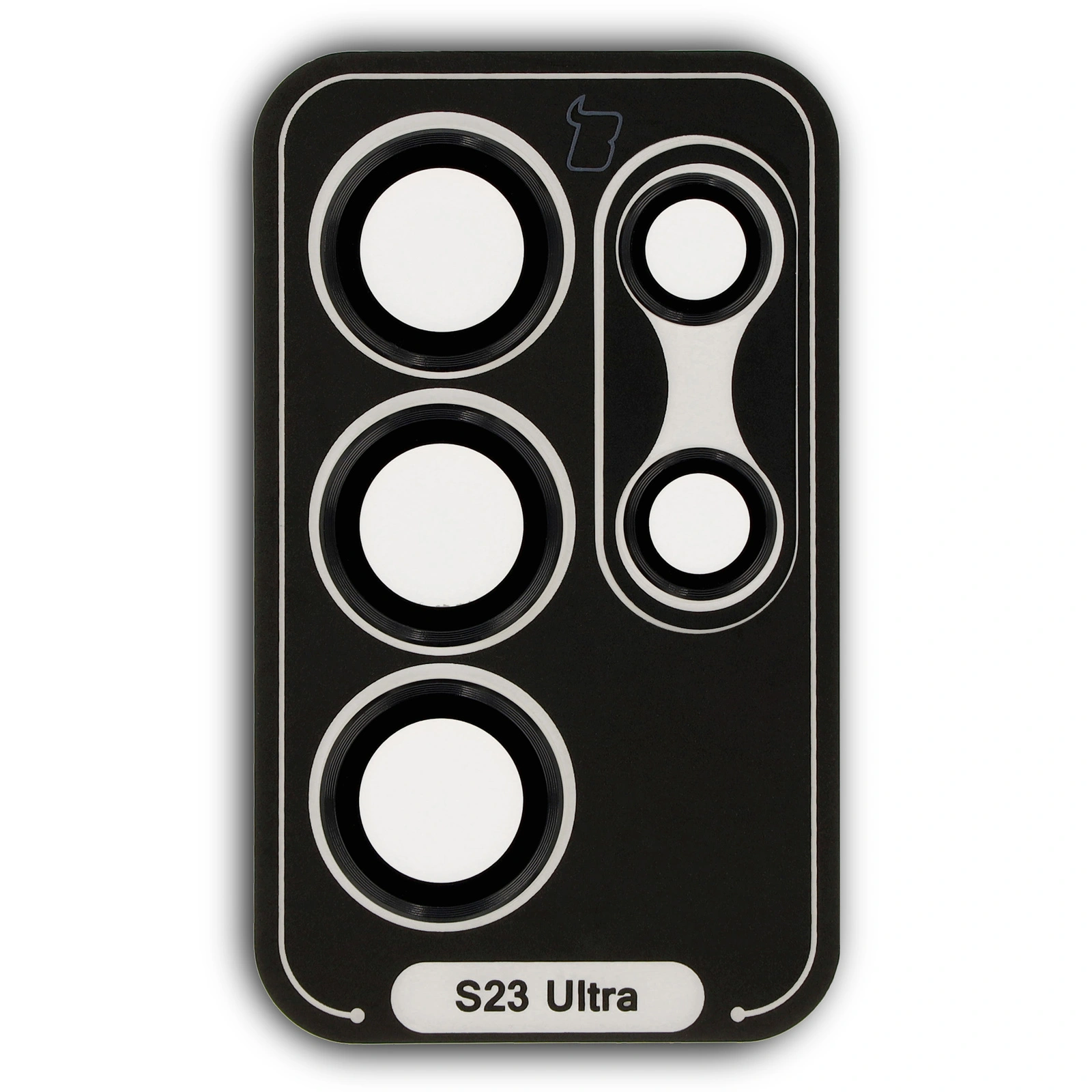 Ochranné sklo Bizon Glass Snap Lens Samsung Galaxy S23 Ultra black