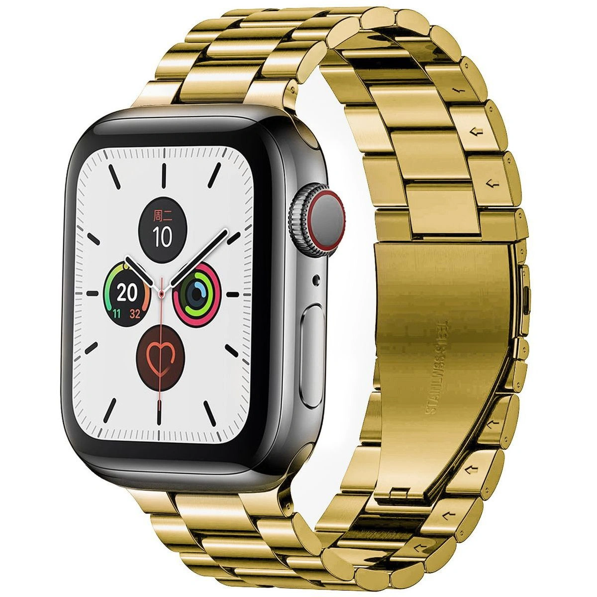 Bizon Strap Watch Aura Apple Watch 38/40/41mm gold