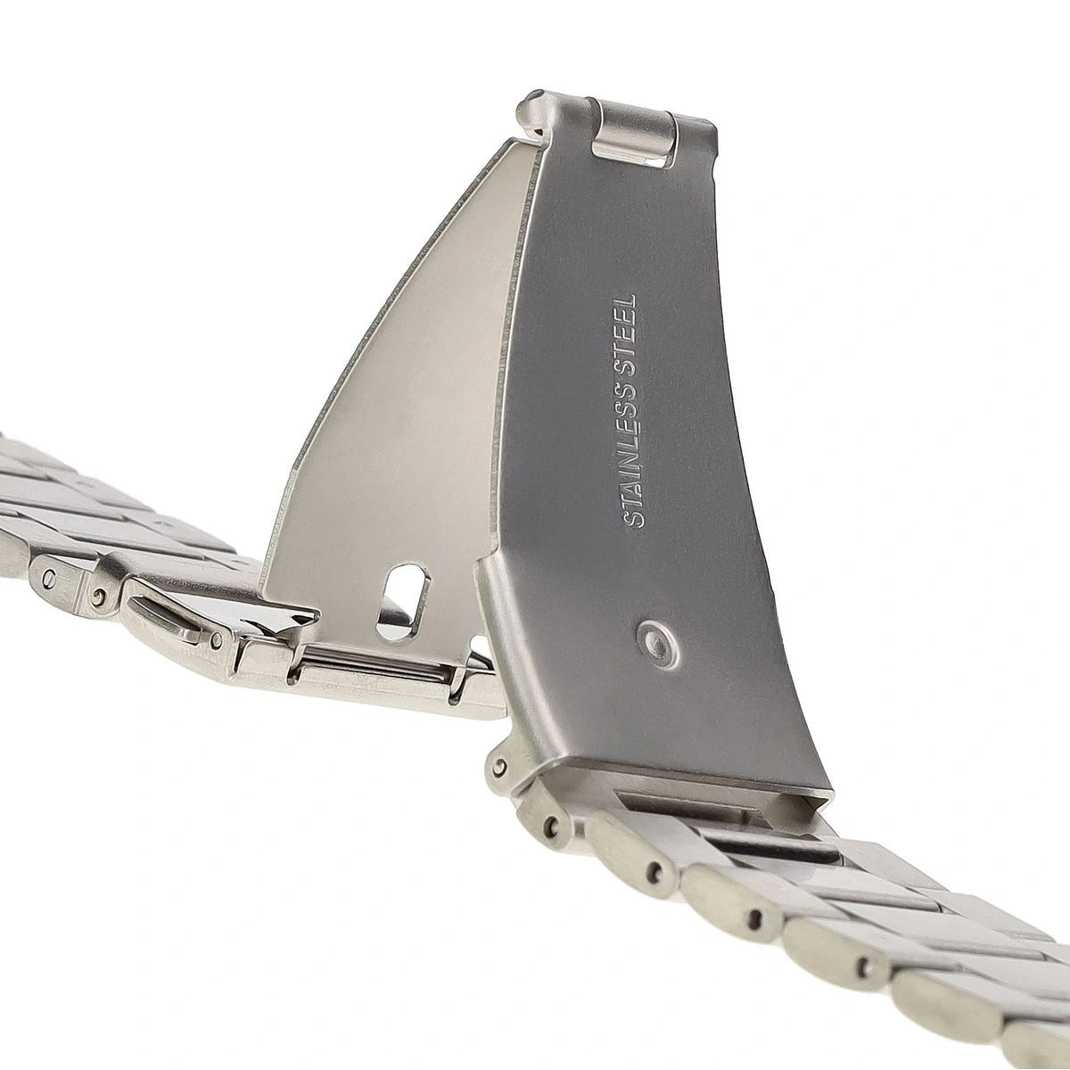 Bizon Strap Watch Aura Apple Watch 42/44/45/46/49 mm silver