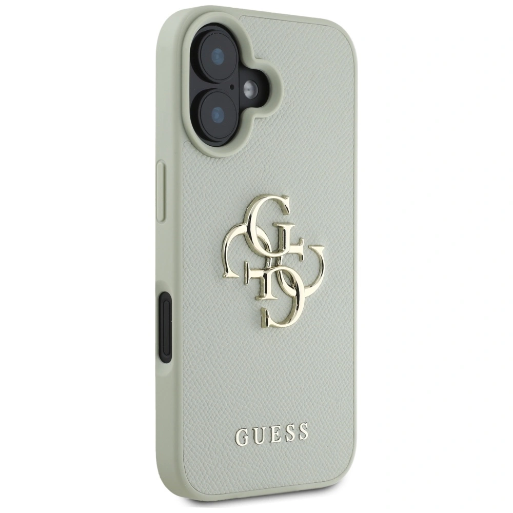 Kryt Guess Grained Big 4G Logo Small Classic Logo Apple iPhone 16 green