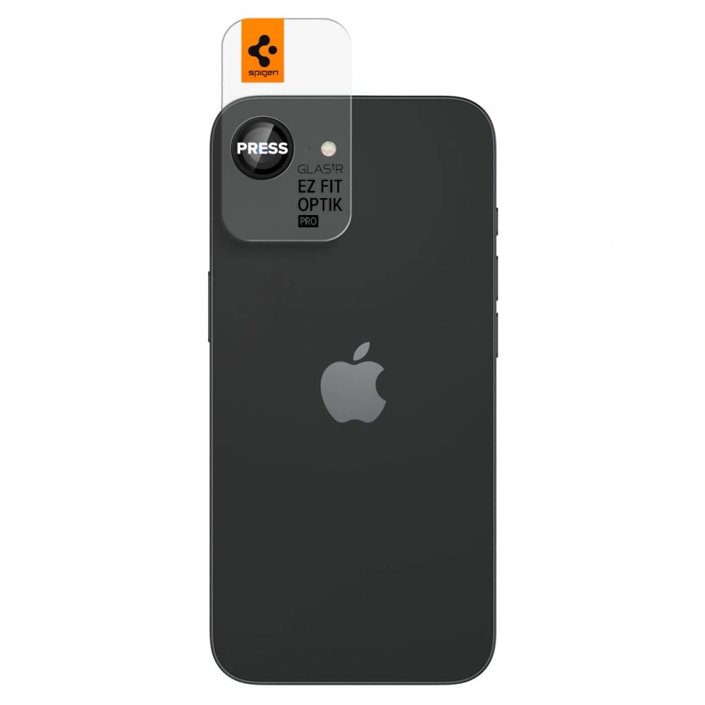 Kryt Spigen Optik Pro Glas.tr ez Fit Camera Protector Apple iPhone 17e / 16e Black [2 PACK]