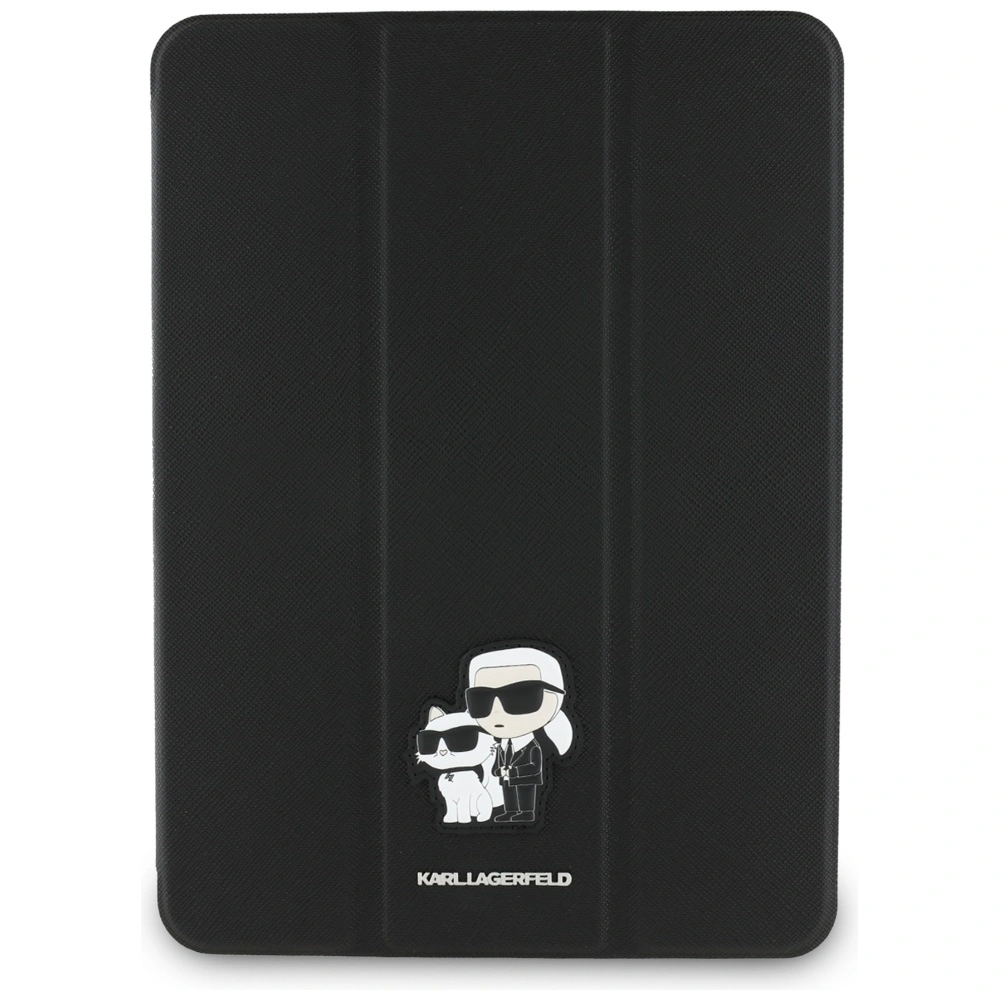 Kryt Karl Lagerfeld KLFC11RM24SAKCK Apple iPad Air 11" 2024 (6 gen) Book Cover Saffiano Magnetic Karl &Choupette black