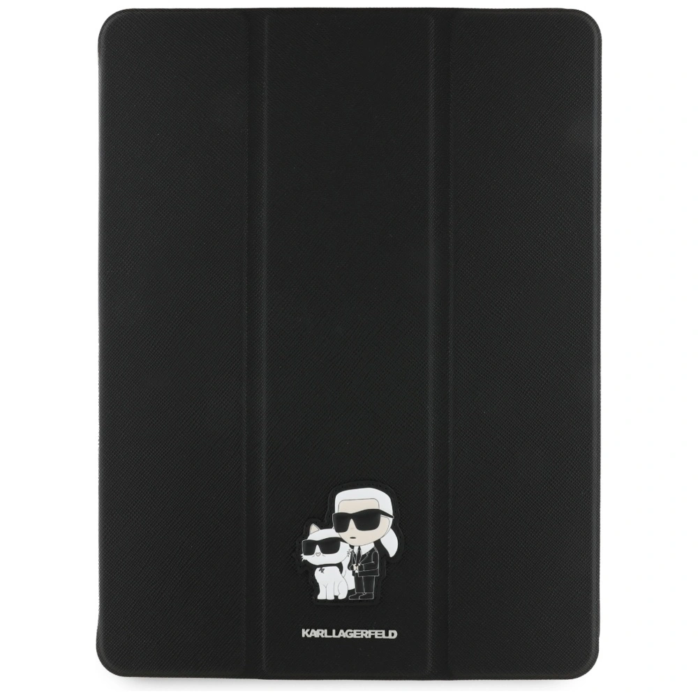 Kryt Karl Lagerfeld KLFC13RM24SAKCK Apple iPad Air 13" 2024 (6 gen) Book Cover Saffiano Magnetic Karl &Choupette black