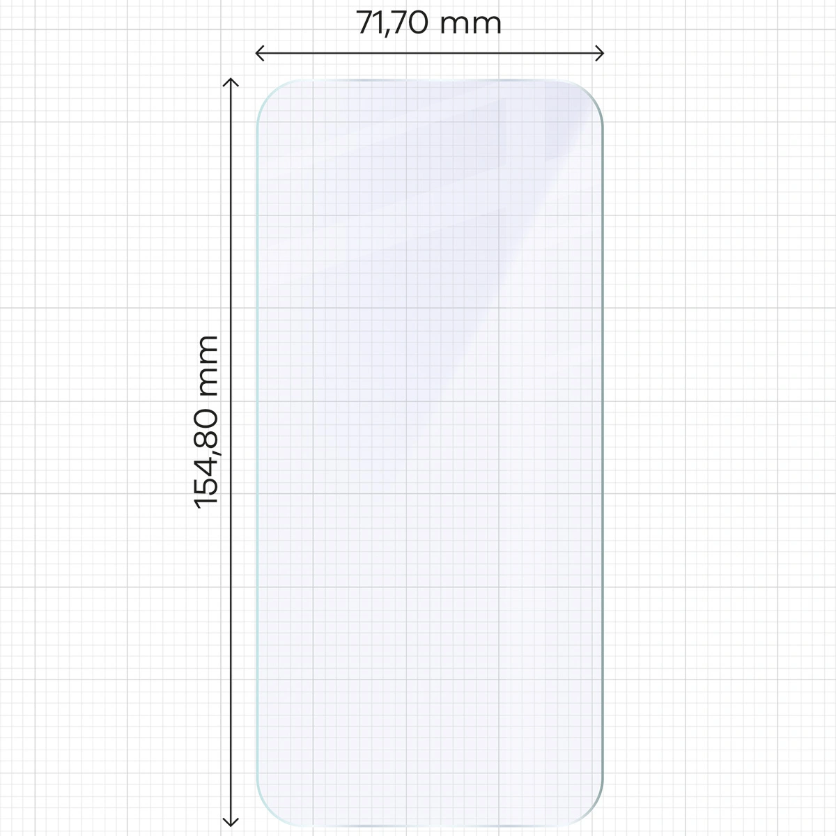 Ochranné sklo Bizon Glass Mule Flexible hybrid glass Apple iPhone 16 Plus