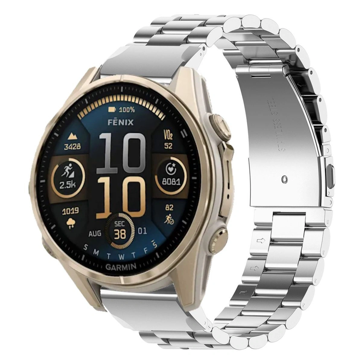 Kryt Bizon Strap Watch Aura Smartwatch 20mm silver