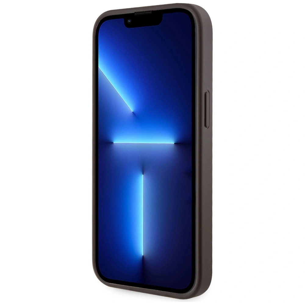 Knížkové pouzdro Guess 4G Stripes MagSafe Wallet Apple iPhone 15 brown