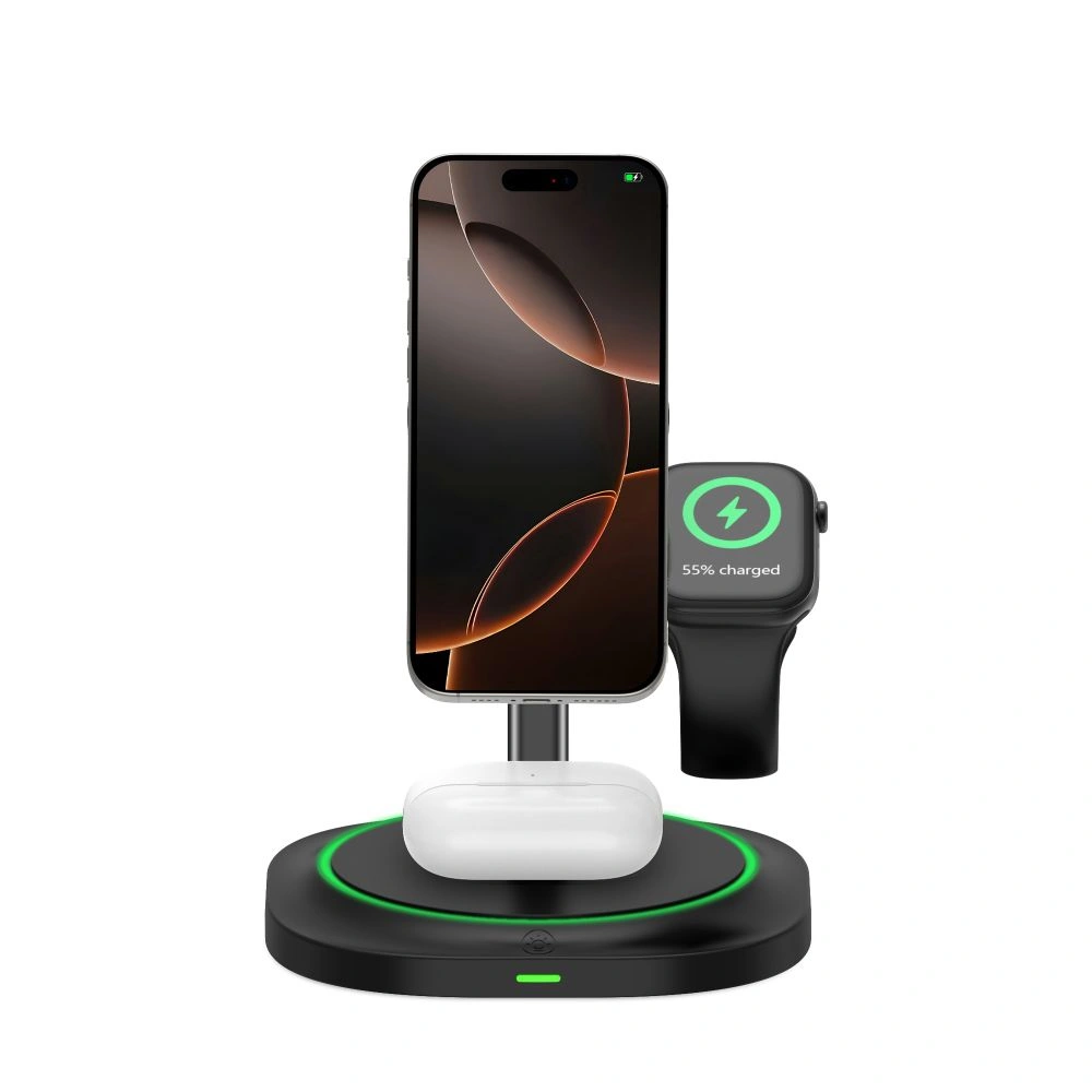 Bezdrátová nabíječka Tech-Protect QI15W-A46 Magnetic MagSafe Wireless Charger Black