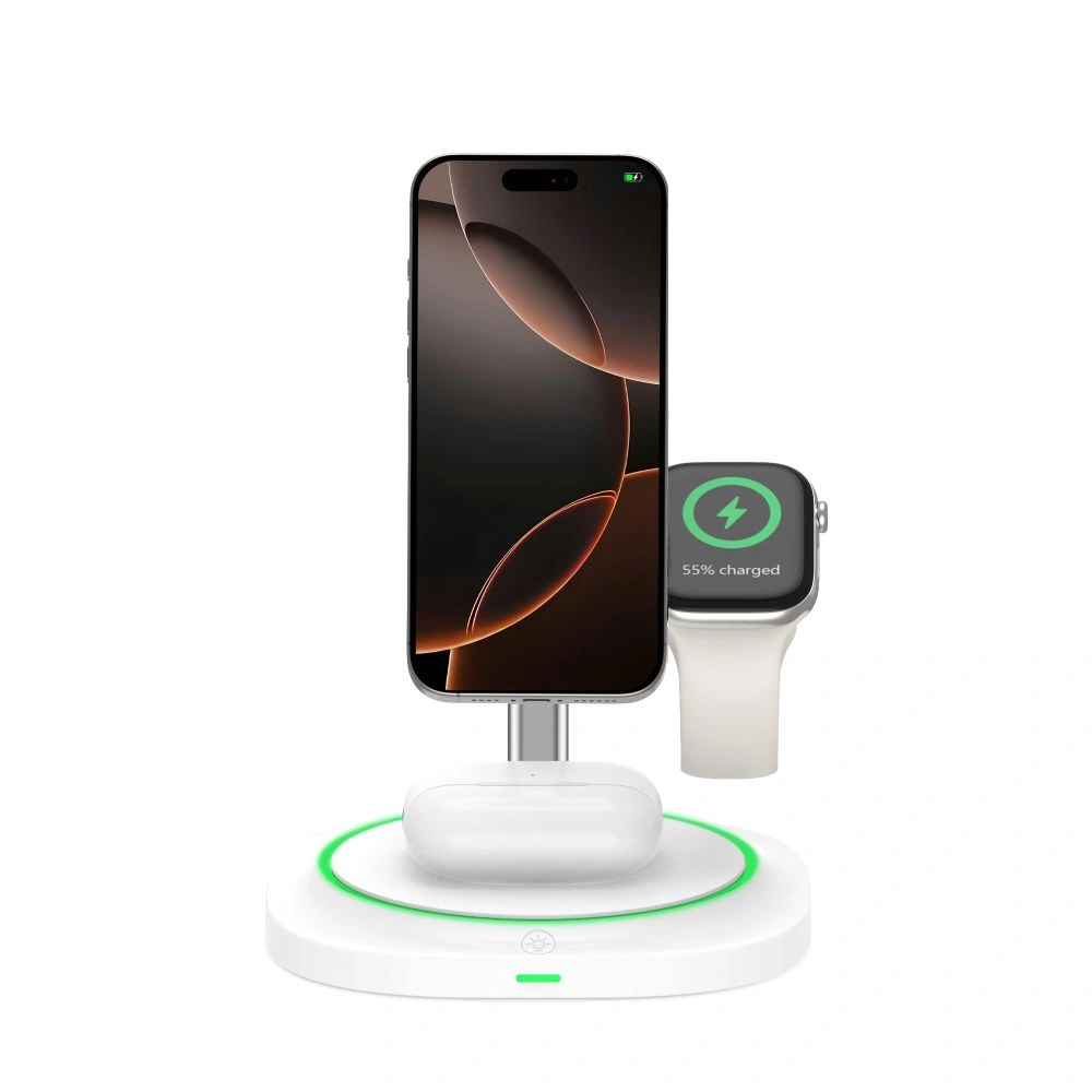 Bezdrátová nabíječka Tech-Protect QI15W-A46 Magnetic MagSafe Wireless Charger White