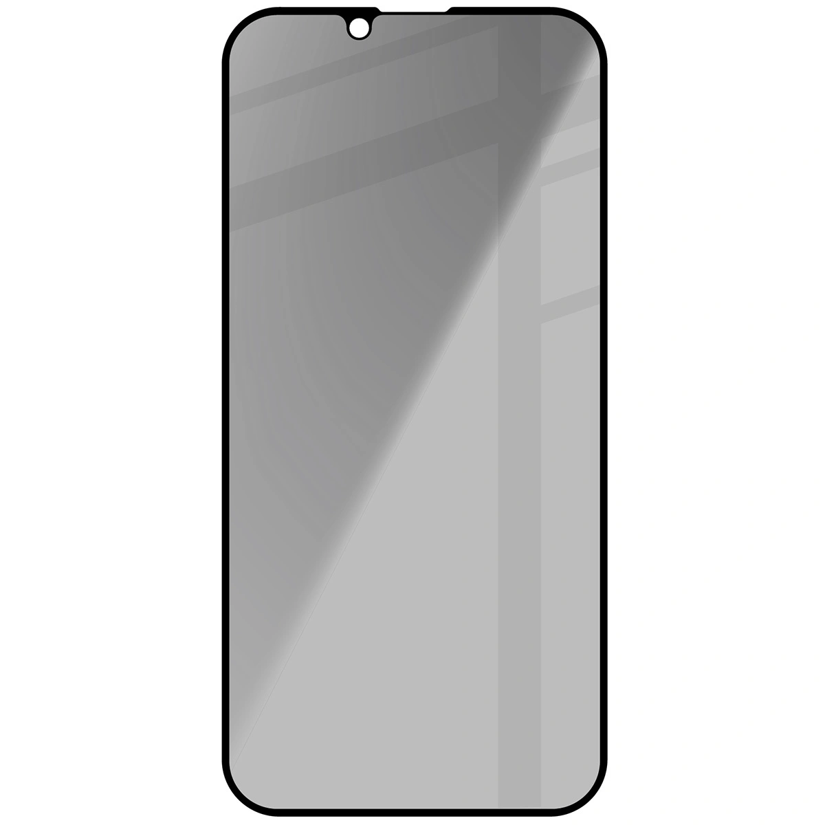 Ochranné sklo Bizon Glass Edge Shadow Apple iPhone 17e / 16e / 14 / 13 Pro / 13 tinted with a black frame