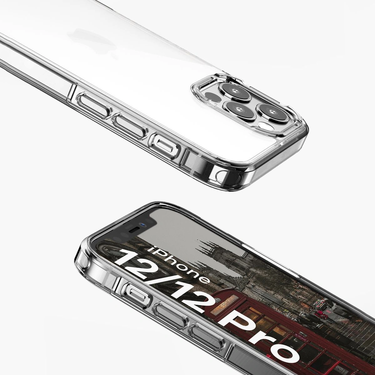 Kryt Bizon Case Halo for Apple iPhone 12 / 12 Pro transparent