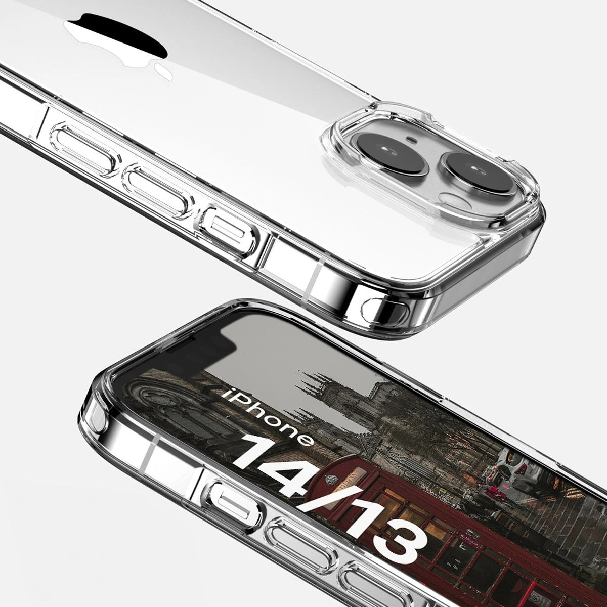 Kryt Bizon Case Halo for Apple iPhone 14 / 13 transparent