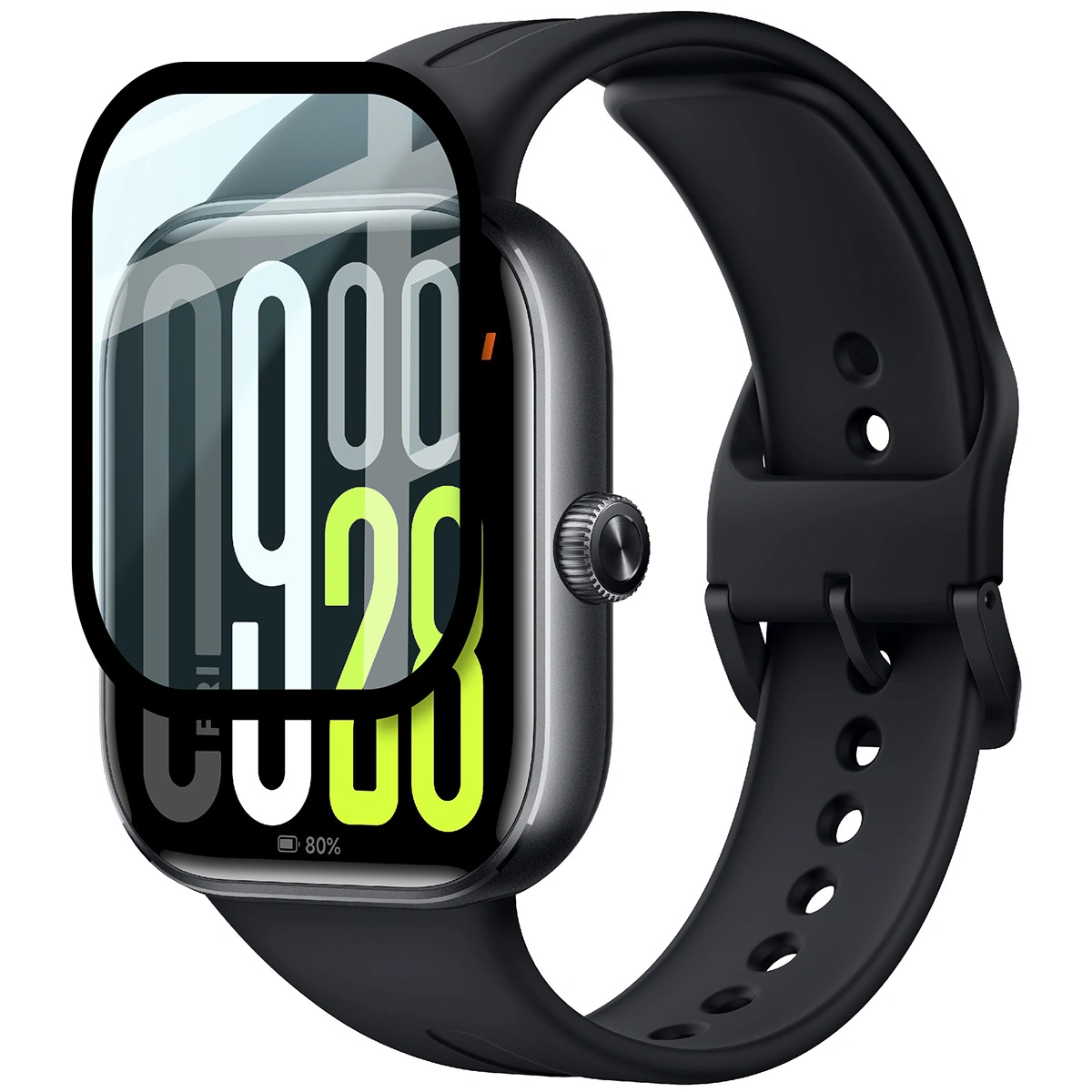 Ochranné sklo Bizon Glass Watch Edge Hybrid Xiaomi Redmi Watch 5 black