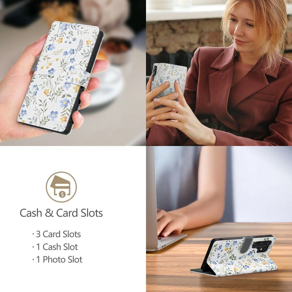 Knížkové pouzdro Tech-Protect Wallet Samsung Galaxy A56 5G Spring Flowers