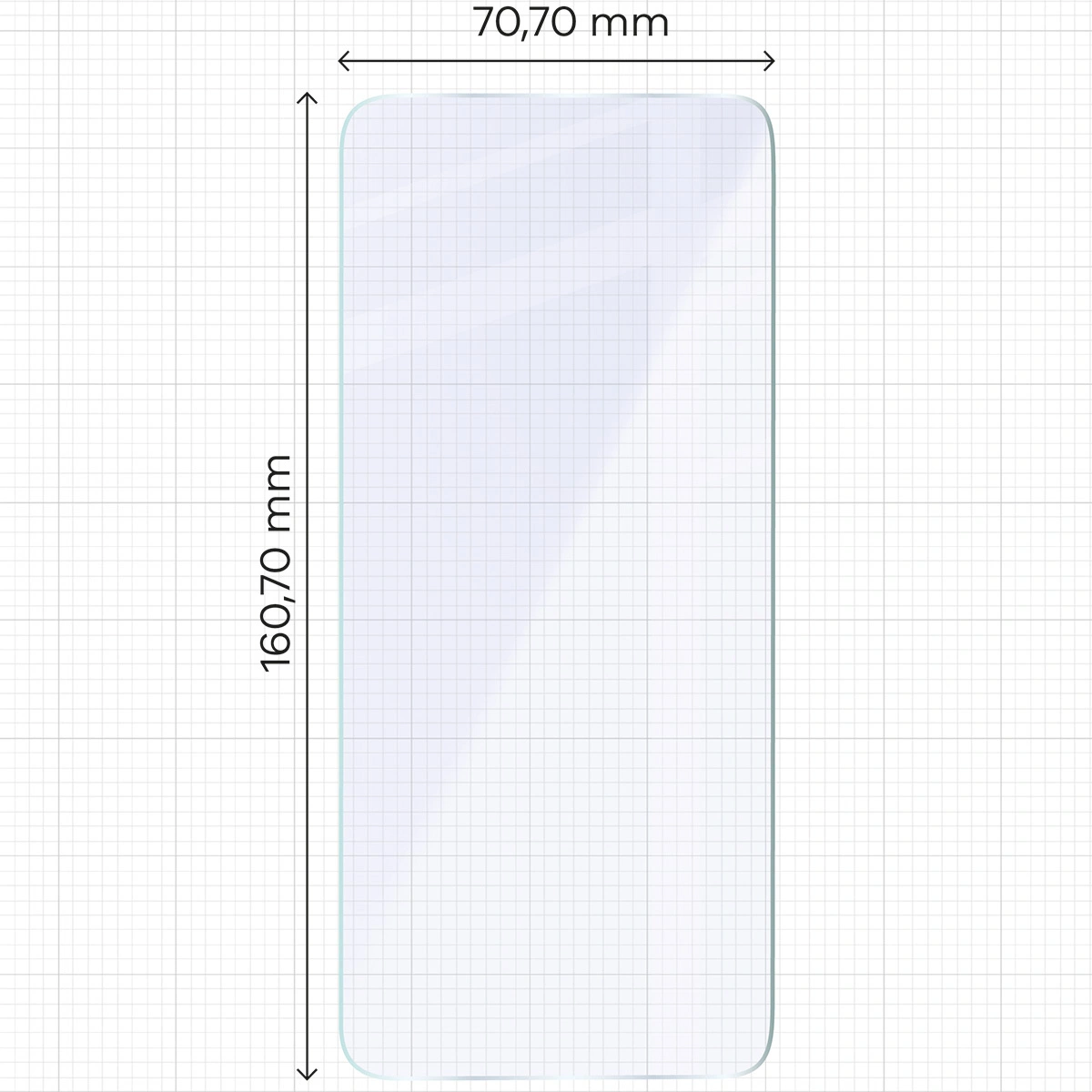 Ochranné sklo Bizon Glass Mule Flexible hybrid glass Motorola Moto G15 / G15 Power / E15