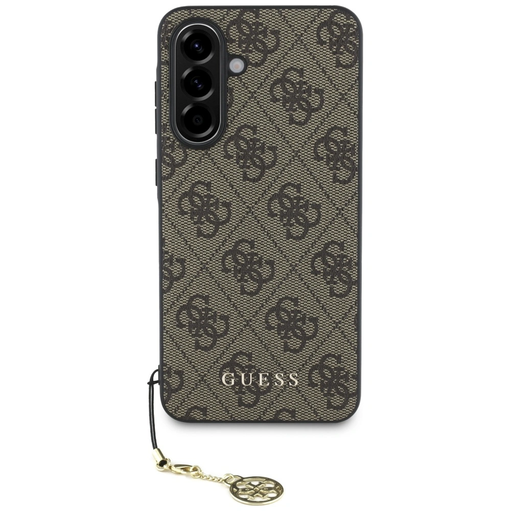 Kryt Guess 4G Charms Collection Samsung Galaxy A56 brown