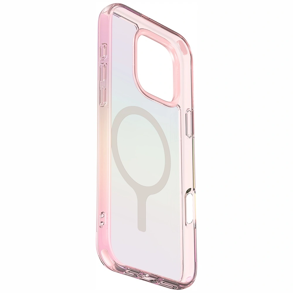 Kryt UNIQ Iridescia Apple iPhone 16 Pro Max Magclick Charging pink prism