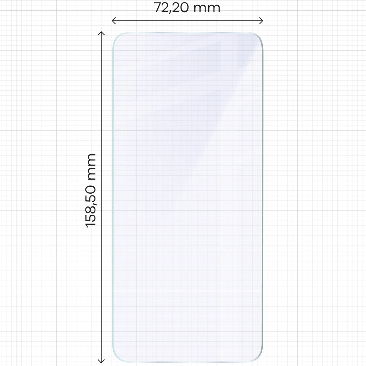 Ochranné sklo Bizon Glass Mule Flexible hybrid glass Hybrid Glass Oppo Reno 13 Pro