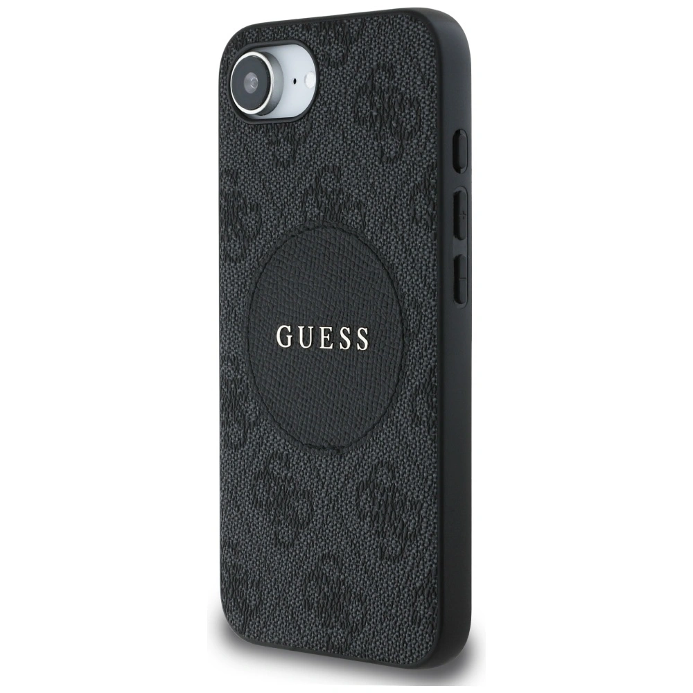 Kryt Guess 4G Circle Classic Logo MagSafe Apple iPhone 17e / 16e black