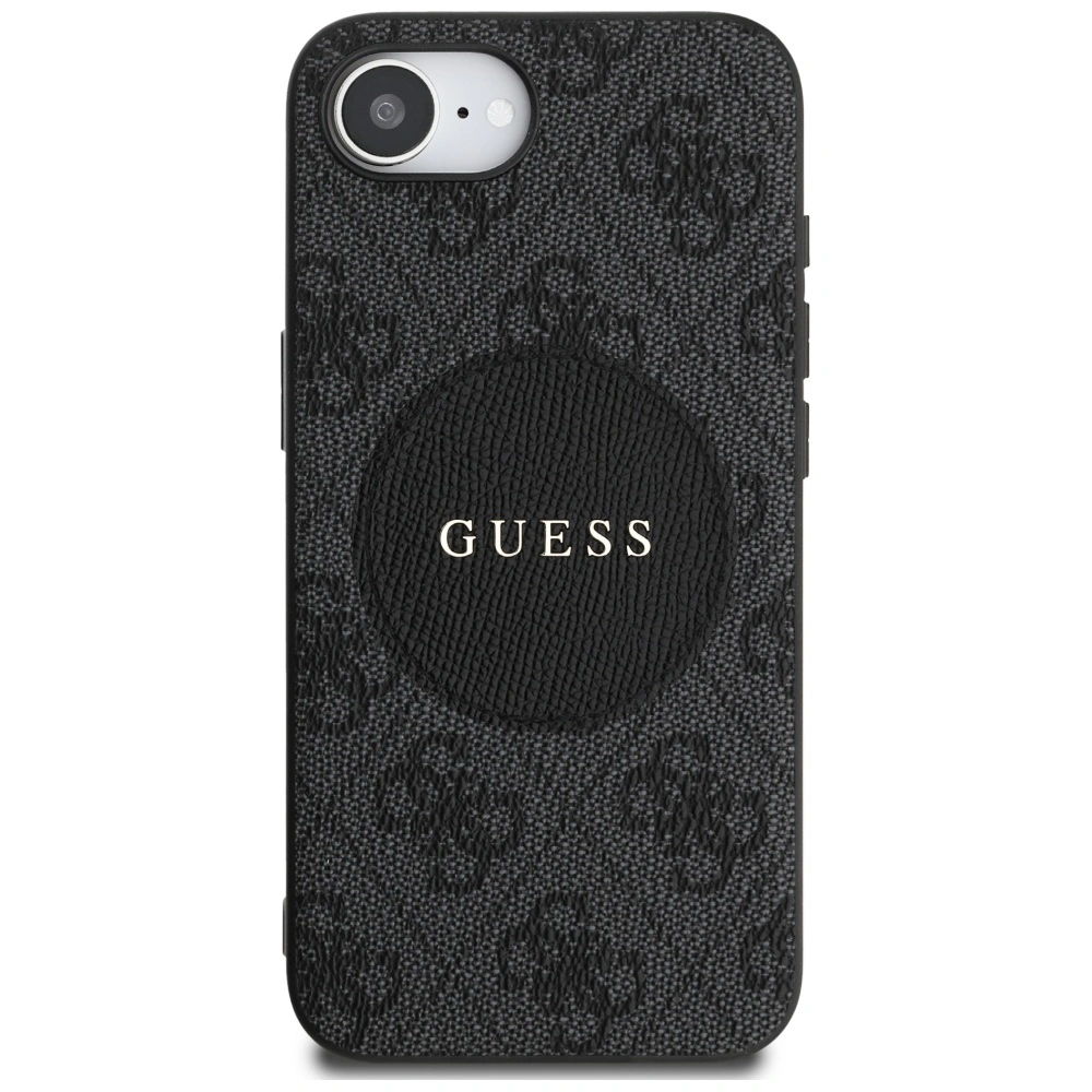 Kryt Guess 4G Circle Classic Logo MagSafe Apple iPhone 17e / 16e black