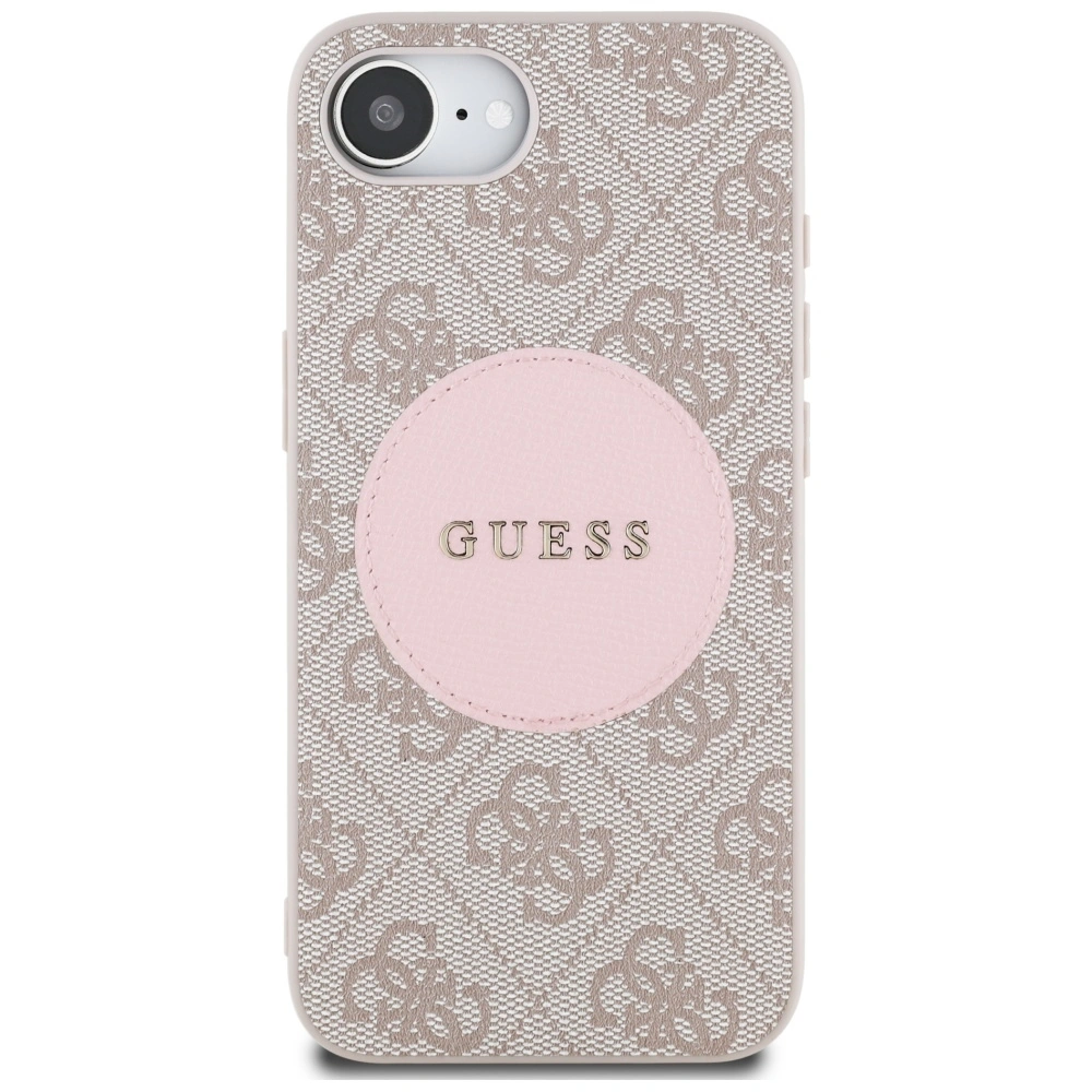 Kryt Guess 4G Circle Classic Logo MagSafe Apple iPhone 17e / 16e pink