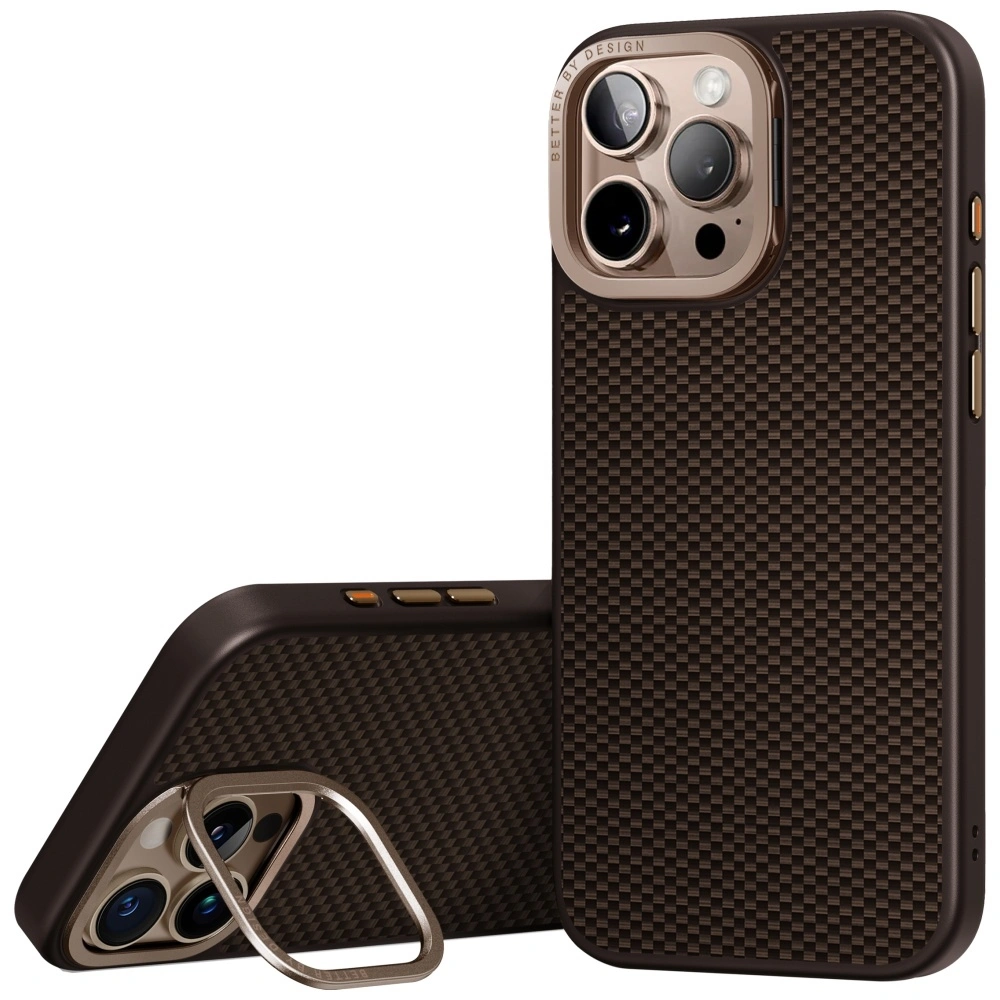 Kryt UNIQ Keva Max Apple iPhone 16 Pro Max Magclick Charging Camera Stand brown