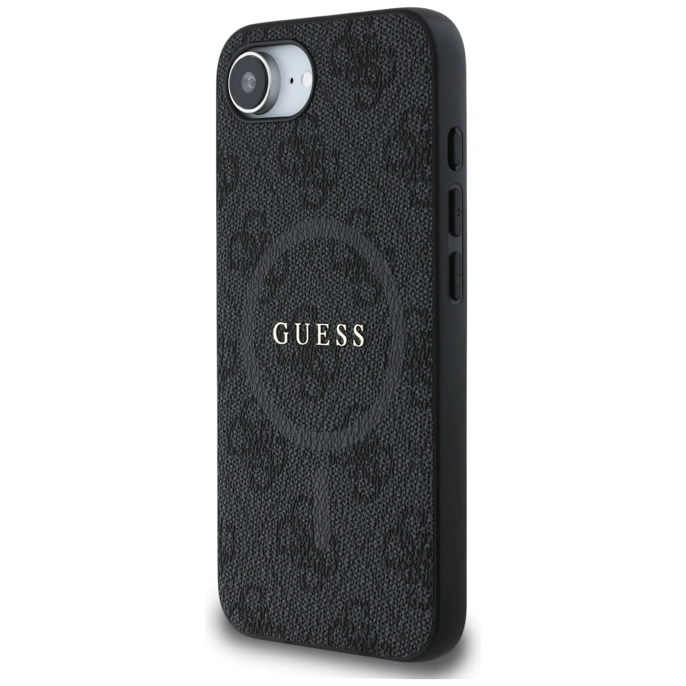 Kryt Guess 4G Ring Classic Logo MagSafe Apple iPhone 17e / 16e black
