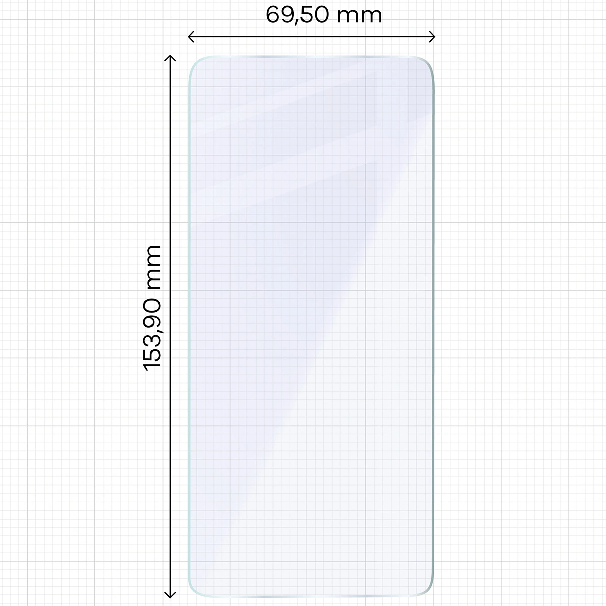 Ochranné sklo Bizon Glass Mule Flexible hybrid glass Hybrid Glass Oppo Reno13 F/FS