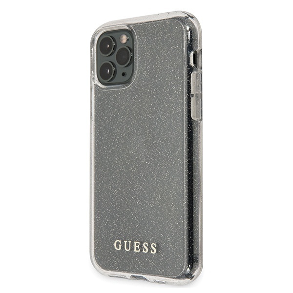 Kryt Guess GUHCN65PCGLSI Apple iPhone 11 Pro Max silver hard case Glitter