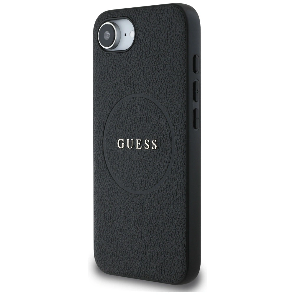 Kryt Guess Grained Ring MagSafe Apple iPhone 17e / 16e black