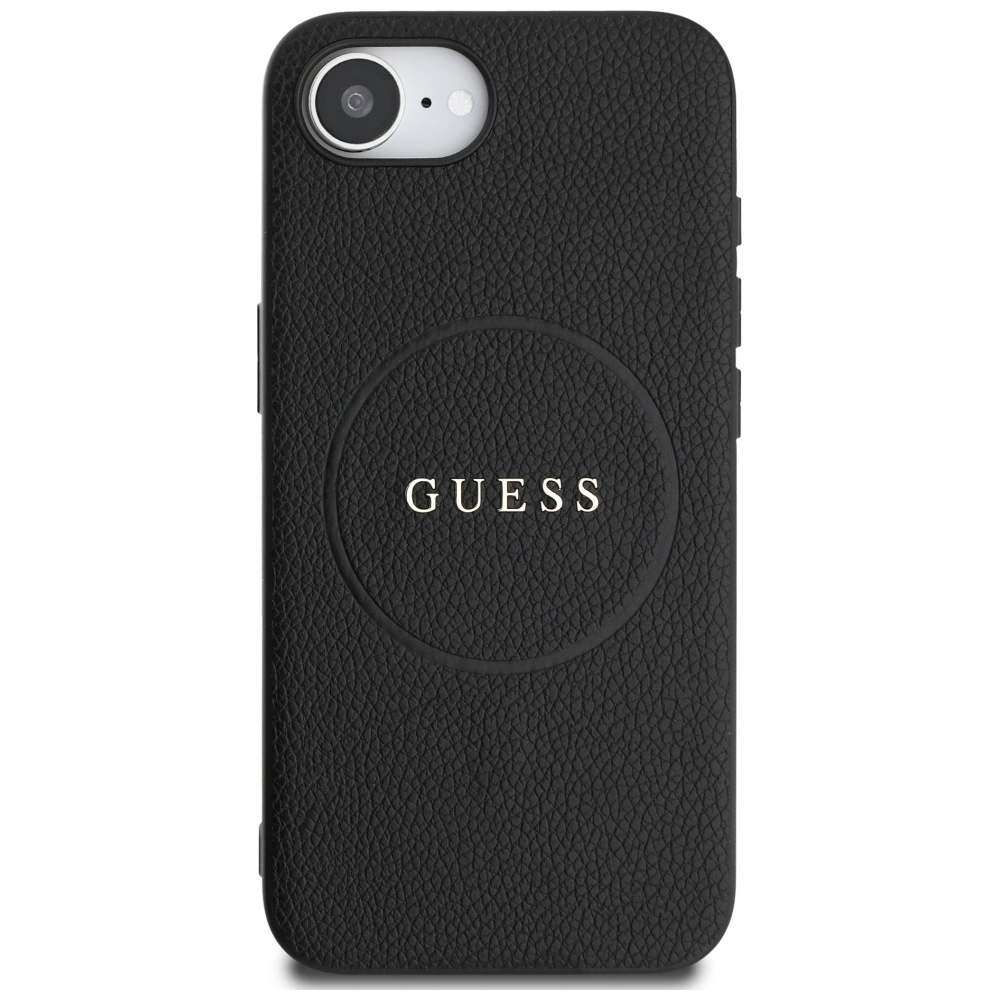 Kryt Guess Grained Ring MagSafe Apple iPhone 17e / 16e black