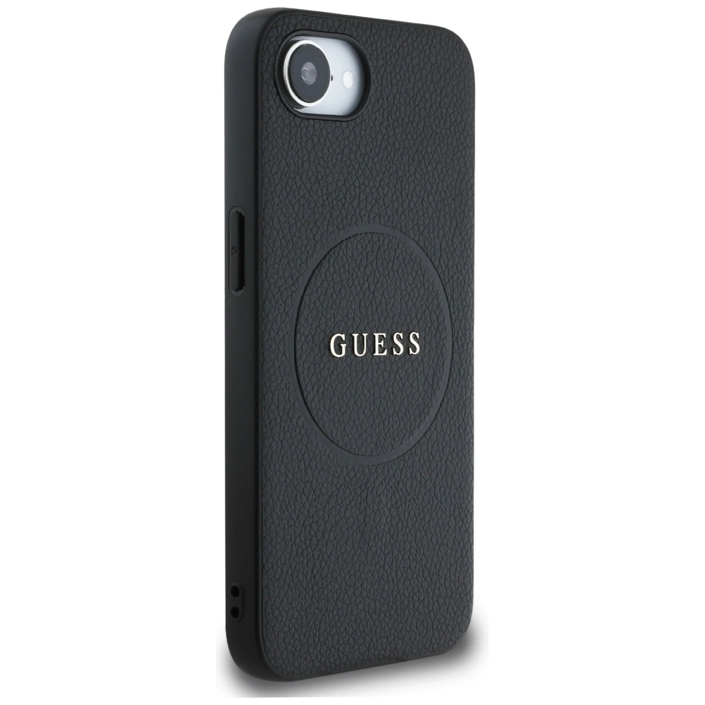 Kryt Guess Grained Ring MagSafe Apple iPhone 17e / 16e black