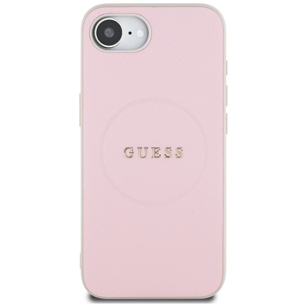 Kryt Guess Grained Ring MagSafe Apple iPhone 17e / 16e pink