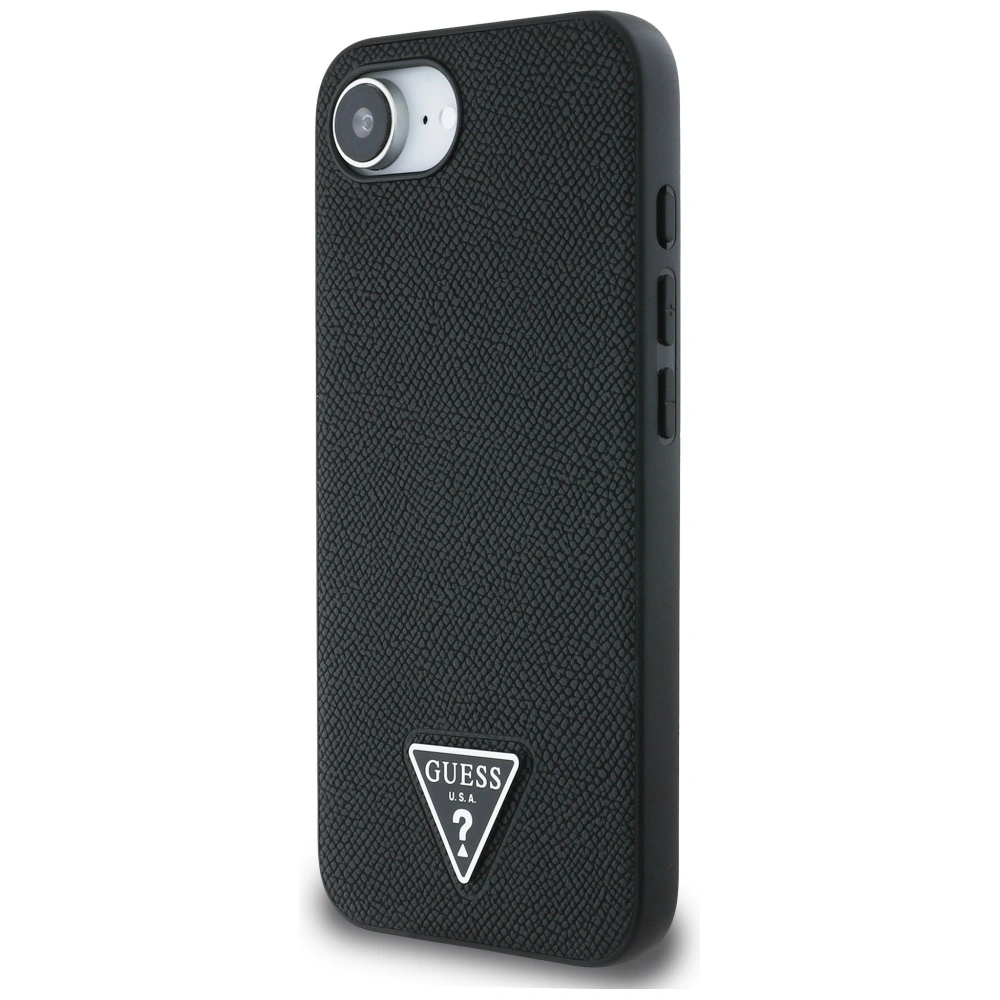 Kryt Guess Grained Triangle MagSafe Apple iPhone 17e / 16e black