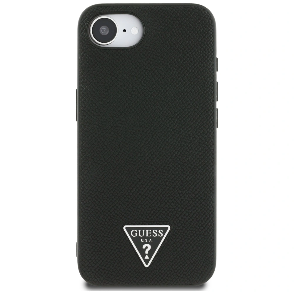 Kryt Guess Grained Triangle MagSafe Apple iPhone 17e / 16e black